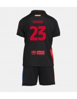 Barcelona Jules Kounde #23 Bortedraktsett Barn 2024-25 Korte ermer (+ bukser)